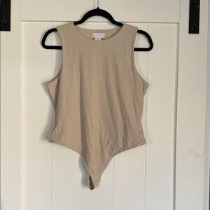 House of Harlow Beige Sleeveless Women's Bodysuit